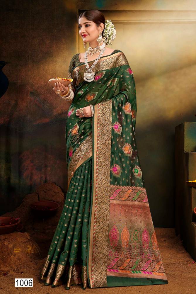 Bhagyashree Vol 3 By Saroj Designer Soft Organza Wedding Sarees
